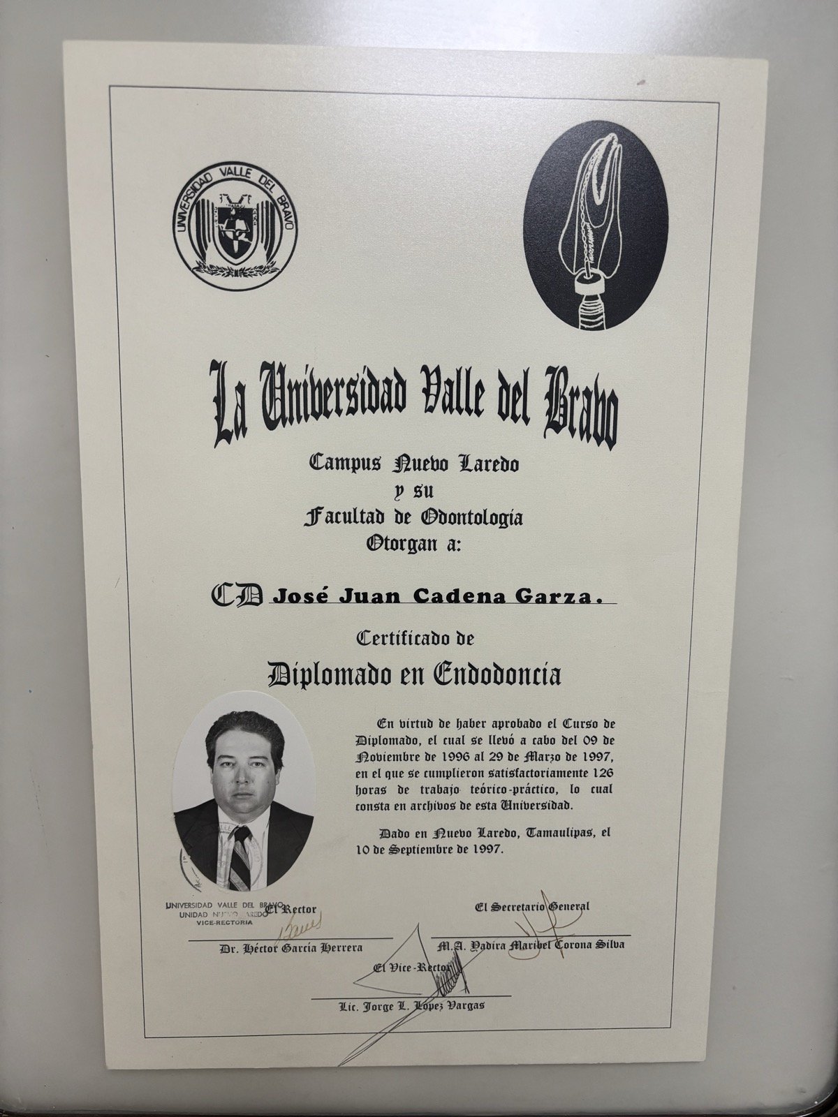 Diplomado en Endodoncia, Universidad Valle del Bravo
